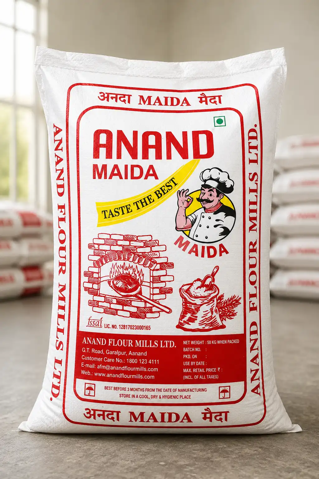 50kg Biscuit Quality Maida